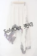 Qutie Frash / 和柄ランダムスカート  ホワイト×パープル O-25-10-14-079-QU-SK-IG-OS