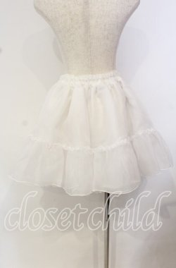画像3: metamorphose / オーガンジーソフトパニエ  シロ O-25-10-14-086-ME-SK-OW-OS