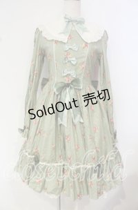 metamorphose / ヨーク付きワンピース（花柄）  ミント O-25-10-14-088-ME-OP-IG-OS