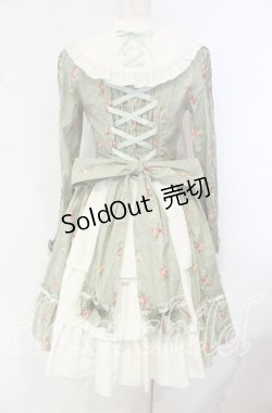 画像4: metamorphose / ヨーク付きワンピース（花柄）  ミント O-25-10-14-088-ME-OP-IG-OS