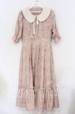 画像1: m petit by misako / NINA’Sコラボトワルドジュイワンピース S ピンク O-25-10-14-010-LO-OP-OW-OS