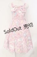 Angelic Pretty / Fancy Stationeryジャンパースカート  ピンク O-25-10-14-090-AP-OP-IG-OS
