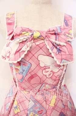 画像2: Angelic Pretty / Fancy Stationeryジャンパースカート  ピンク O-25-10-14-090-AP-OP-IG-OS