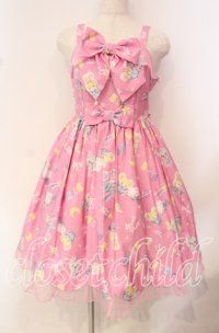 Angelic Pretty / SPACE TOYSジャンパースカート  ピンク O-25-10-14-091-AP-OP-IG-OS