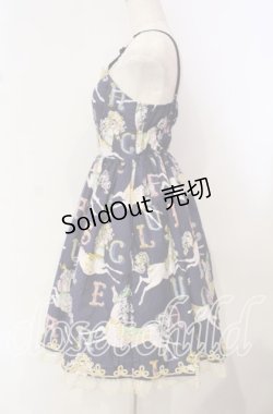 画像4: Belette / サーカス柄ジャンパースカート  ネイビー O-25-10-14-096-LO-OP-IG-OS