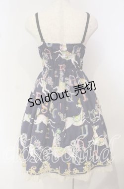 画像5: Belette / サーカス柄ジャンパースカート  ネイビー O-25-10-14-096-LO-OP-IG-OS