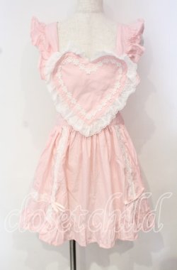 画像1: BABY,THE STARS SHINE BRIGHT / ハートエプロン（2011）  ピンク O-25-10-14-097-BA-OP-IG-OS