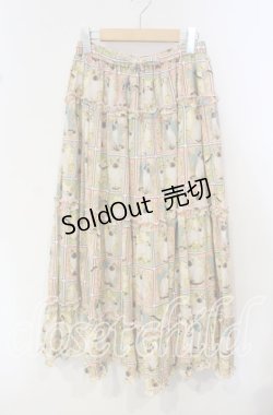 画像1: alcali / シャムカドレptフリルギャザースカート  ピンク O-25-10-14-100-LO-SK-OW-OS