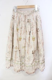 PINK HOUSE / メリーゴーラウンドプリントスカート  ピンク O-25-10-14-101-LO-SK-OW-OS