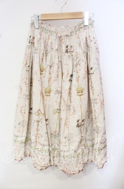 画像1: PINK HOUSE / メリーゴーラウンドプリントスカート  ピンク O-25-10-14-101-LO-SK-OW-OS