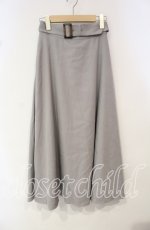 画像1: 【SALE】an another angelus / ベルト付きバックラッフルフレアースカート F ライトグレー O-25-10-14-107-CA-SK-OW-ZT321 (1)
