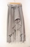 画像2: 【SALE】an another angelus / ベルト付きバックラッフルフレアースカート F ライトグレー O-25-10-14-107-CA-SK-OW-ZT321 (2)