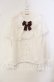 画像1: Amavel / Secret Macaronレースケープブラウス F シロ×ワイン O-25-10-14-109-CA-BL-OW-OS (1)