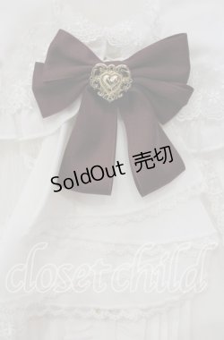 画像2: Amavel / Secret Macaronレースケープブラウス F シロ×ワイン O-25-10-14-109-CA-BL-OW-OS