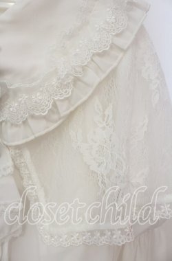 画像3: Amavel / Secret Macaronレースケープブラウス F シロ×ワイン O-25-10-14-109-CA-BL-OW-OS