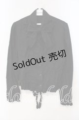 Innocent World / スタンドカラーブラウス M クロ O-25-10-14-110-IW-BL-OW-OS