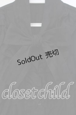 画像2: Innocent World / スタンドカラーブラウス M クロ O-25-10-14-110-IW-BL-OW-OS