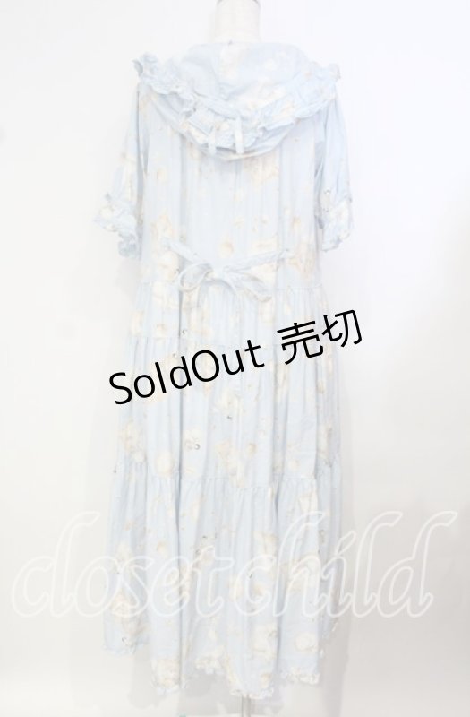 画像6: PINK HOUSE / さざ波とねこプリントワンピース  ミズイロ O-25-10-14-114-LO-OP-OW-OS (6)