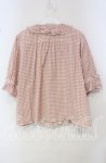 画像3: PINK HOUSE / はしごレース&サテンリボン使いローンブラウス  ピンク O-25-10-14-118-LO-BL-OW-OS (3)