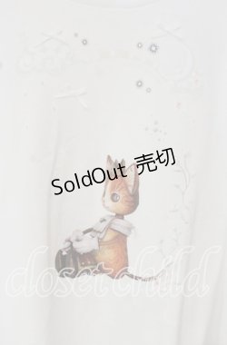 画像2: alcali / 【alcali×ミカヅキフタツ】コラボマリオネットプリントAラインTシャツ  オフホワイト O-25-10-14-123-LO-TO-OW-OS