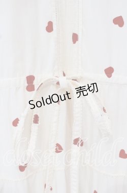 画像2: KANEKO ISAO / ハート柄ワンピース【お直しあり】  アイボリー O-25-10-14-145-EL-OP-IG-OS