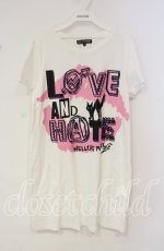 画像1: 【SALE】HELL CAT PUNKS / キャットプリントロングTシャツ  ホワイト O-25-10-14-146-PU-TO-IG-ZT265 (1)