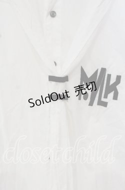 画像2: MILKBOY / ロゴ刺繍シャツ  ホワイト O-25-10-14-150-MB-BL-IG-OS