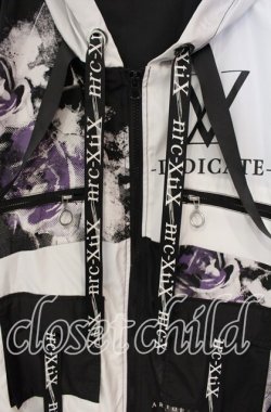 画像2: SEX POT ReVeNGe / DEDICATE NYLON マウンテン パーカ M ホワイト×ブラック O-25-10-14-152-SP-CO-OW-OS