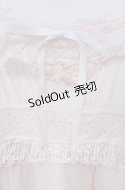 画像2: LIZ LISA / カットワークレース切り替えキャミワンピース 0 ピンク O-25-10-14-156-LO-OP-OW-OS