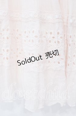 画像3: LIZ LISA / カットワークレース切り替えキャミワンピース 0 ピンク O-25-10-14-156-LO-OP-OW-OS