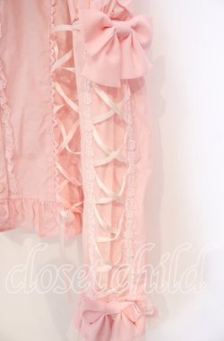 画像3: Angelic Pretty / スクエア切替プリンセスボウタイブラウス  ピンク O-25-10-14-157-AP-BL-IG-OS