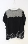 画像2: 【SALE】PINK HOUSE / ギンガム切替パフTシャツ【お直しあり】  クロ O-25-10-14-029-LO-TO-IG-ZT276 (2)