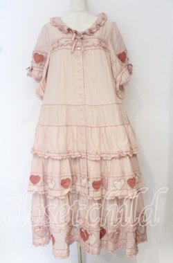 画像1: PINK HOUSE / 店舗限定ワンピース【お直しあり】  ピンク O-25-10-14-035-LO-OP-IG-OS