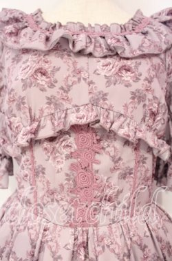画像2: axes femme kawaii / クラシックローズワンピース M ラベンダー O-25-10-16-003-AX-OP-YM-OS