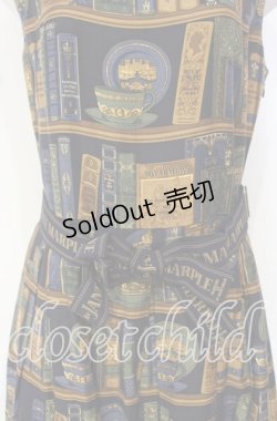 画像2: Jane Marple / Royal library スクエアドレス  ネイビー O-25-10-16-039-JM-OP-YM-OS