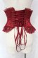 画像4: ATELIER PIERROT / Frill Short Corset コルセット  ワイン O-25-10-16-041-EL-TO-IG-OS (4)