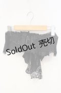 MARBLE / コルセット型フェミニンレースベルト  クロ O-25-10-16-042-GO-ZA-IG-OS