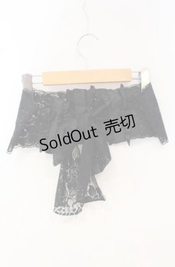 画像3: MARBLE / コルセット型フェミニンレースベルト  クロ O-25-10-16-042-GO-ZA-IG-OS