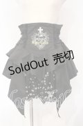 ALGONQUINS / コラソンハート刺繍レイヤードスカート  ブラック O-25-10-16-047-AL-SK-IG-OS