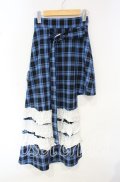 Jamieエーエヌケー / イレギュラースカート  ブルー O-25-10-16-049-LO-SK-IG-OS