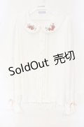 axes femme kawaii / ベリーズピクニックブラウス M シロ O-25-10-16-066-AX-BL-OW-OS