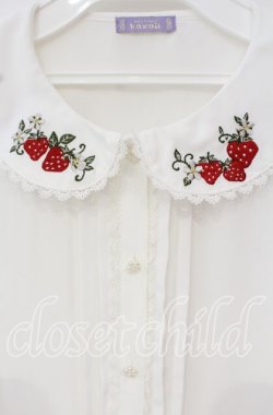 画像2: axes femme kawaii / ベリーズピクニックブラウス M シロ O-25-10-16-066-AX-BL-OW-OS