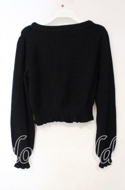 画像4: axes femme kawaii / ファーティペットニットカーデ M クロ O-25-10-16-067-AX-TO-OW-OS