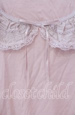 画像2: PINK HOUSE / ローンフリル使いカットソー 4（L） ピンク O-25-10-16-069-LO-TO-OW-ZT238 (2)