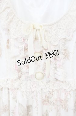 画像2: LIZ LISA / 起毛ローズワンピース  オフ×ピンク O-25-10-16-073-LO-OP-IG-OS