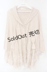 Lizmelo / ニットポンチョ  ピンク O-25-10-16-074-LO-TO-IG-ZT091