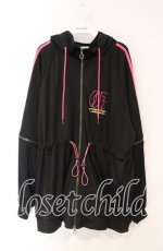 画像1: 【SALE】LISTEN FLAVOR / 巡音ルカ ジャージパーカー  ブラック×ピンク O-25-10-16-076-PU-TO-IG-ZT042 (1)
