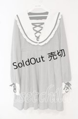 DearMyLove / レースアップセーラーワンピース L グレー O-25-10-16-079-EL-OP-OW-OS