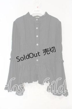 画像1: ATELIER PIERROT / エターナルブラウス  ブラック O-25-10-16-080-EL-BL-OW-OS