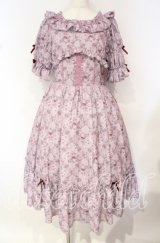 axes femme kawaii / クラシックローズワンピース M ラベンダー O-25-10-16-003-AX-OP-YM-OS